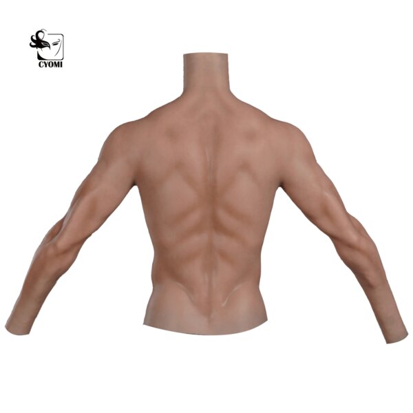 Cyomi-Combinaison de Faux Corps en Silicone Imbibé de Muscles Artificiels pour Homme, Simulation de Ventre Réaliste avec Bras pour Travesti – Image 5