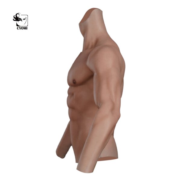 Cyomi-Combinaison de Faux Corps en Silicone Imbibé de Muscles Artificiels pour Homme, Simulation de Ventre Réaliste avec Bras pour Travesti – Image 4