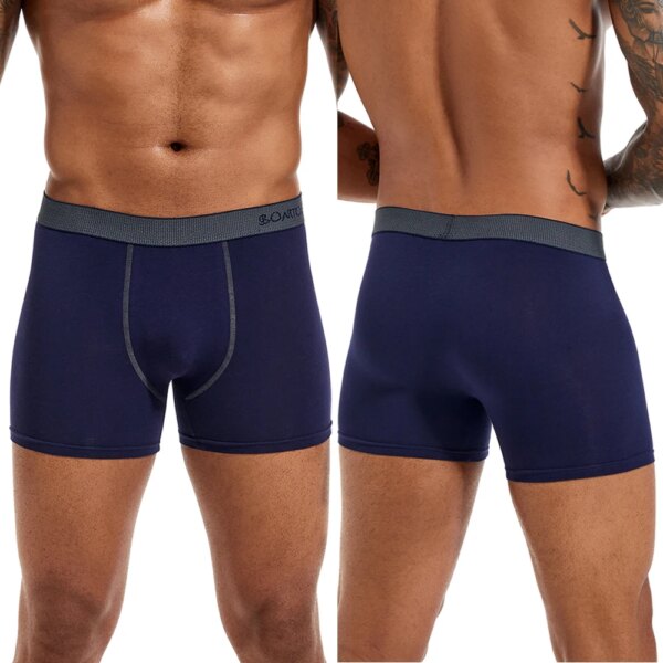 Lot de 5 boxers et caleçons en coton pour hommes, sous-vêtements de marque masculine, ensemble de luxe sexy, slip cadeau, 2023 – Image 4
