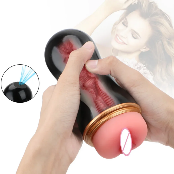 Mastyellar Cup Vaginal pour hommes, pompe à pénis, succion de gland, jouet sexuel pour adulte, vraie chatte, jouets sexy, mâle, produits 7.0, 18 – Image 2