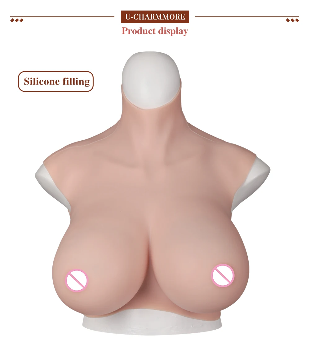 Buste en silicone sans huile pour hommes et garçons, faux seins réalistes, formes mammaires, cosplay transexuelle, transgenre, Crossdresser, tasse 7e K
