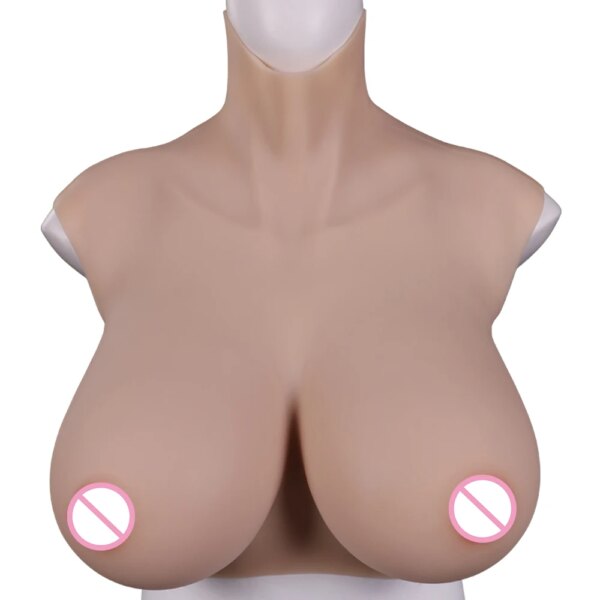Buste en silicone sans huile pour hommes et garçons, faux seins réalistes, formes mammaires, cosplay transexuelle, transgenre, Crossdresser, tasse 7e K – Image 2