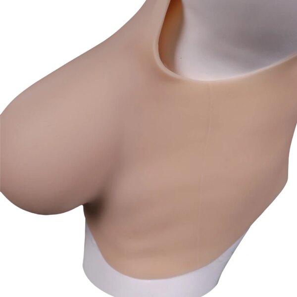 Buste en silicone sans huile pour hommes et garçons, faux seins réalistes, formes mammaires, cosplay transexuelle, transgenre, Crossdresser, tasse 7e K – Image 5