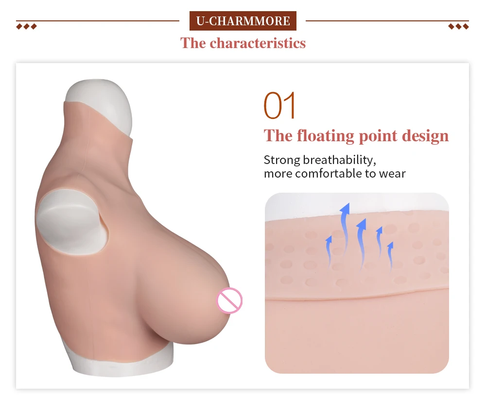 Buste en silicone sans huile pour hommes et garçons, faux seins réalistes, formes mammaires, cosplay transexuelle, transgenre, Crossdresser, tasse 7e K