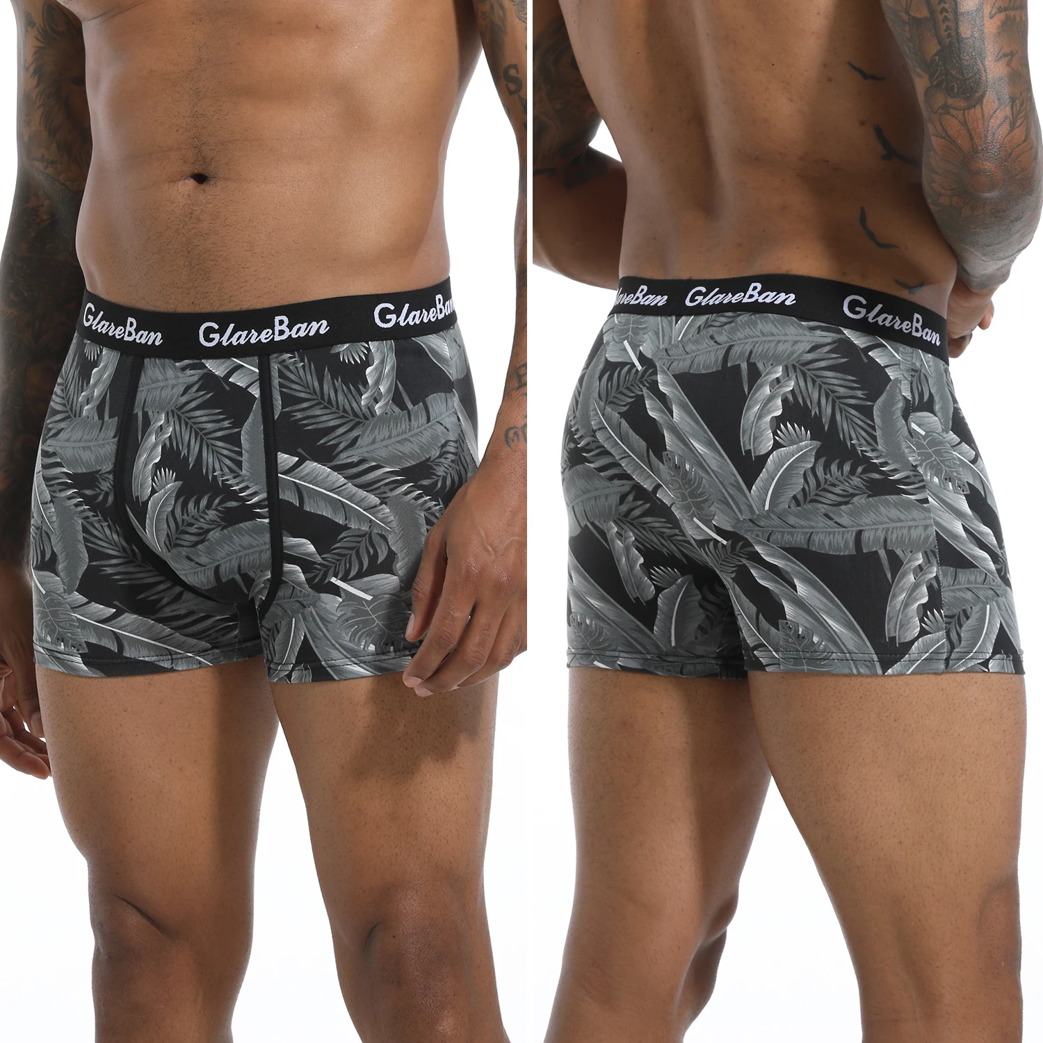6 Pièces par Paquet, Boxer Noir Doux et Respirant pour Homme, Sous-Vêtement Masculin, Slip, Culotte, Zones Me Goals, 2024