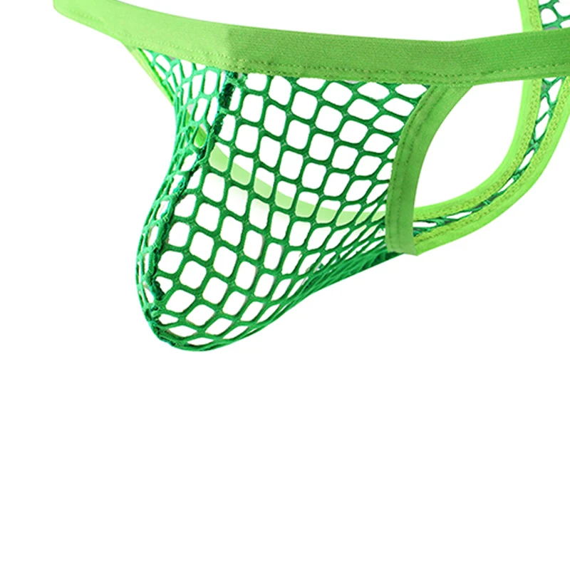 Sous-vêtements Sexy transparents pour hommes, culotte G String t-back Jockstrap, Costume érotique pour hommes, pochette pour coq, CLEVER-MENMODE