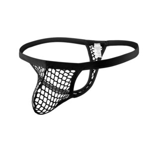 Sous-vêtements Sexy transparents pour hommes, culotte G String t-back Jockstrap, Costume érotique pour hommes, pochette pour coq, CLEVER-MENMODE