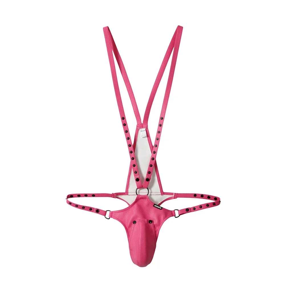 Sous-vêtements Jockstrap pour hommes, lingerie sexy, costume de batterie de poitrine SFP, jock une pièce avec perfecCodpiece, gros renflement, taille réglable