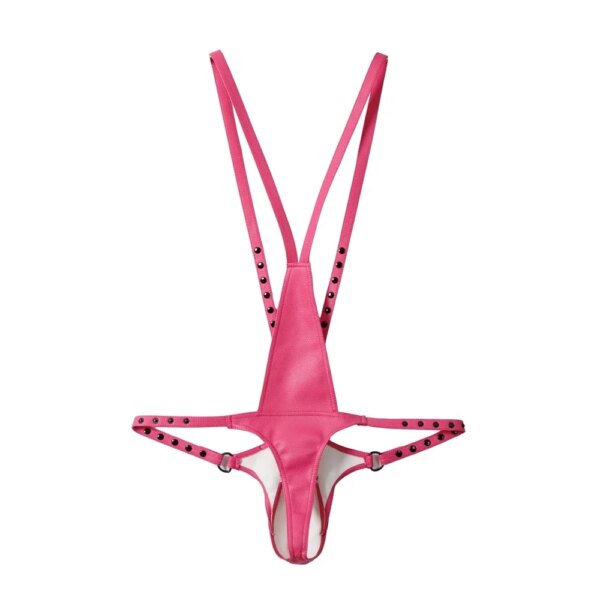 Sous-vêtements Jockstrap pour hommes, lingerie sexy, costume de batterie de poitrine SFP, jock une pièce avec perfecCodpiece, gros renflement, taille réglable – Image 6