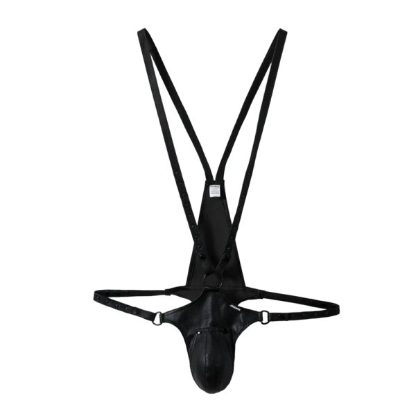 Sous-vêtements Jockstrap pour hommes, lingerie sexy, costume de batterie de poitrine SFP, jock une pièce avec perfecCodpiece, gros renflement, taille réglable – Image 3
