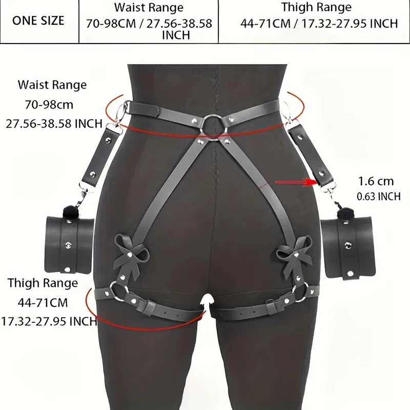Bsie M-Slip en cuir réglable pour homme, string SFP, lingerie sexuelle sans entrejambe, sous-vêtement grande taille, culotte Gay 18 cordes