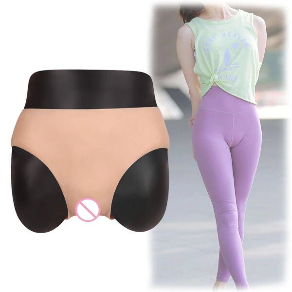 Culotte Cosplay Réaliste en Silicone avec Faux Vagin, pour Travesti, Transgenre, Transexuelle, Drag Queen, Sissy, Vagin Artificiel – Image 6