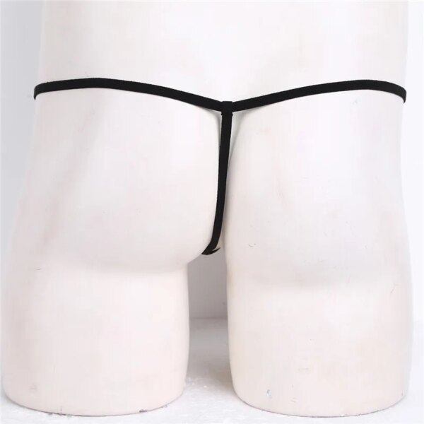 MSemis-Culotte en cuir verni pour hommes, sous-vêtements en string, string à bout ouvert, culotte gay pour hommes avec trous pour pénis, nouvelle lingerie sexy, également – Image 4