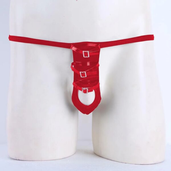 Jockstrap Sexy Strings pour hommes, sous-vêtements gay, string G, Cockring, doux 7.0, lingerie sexuelle, trou pour pénis, bikini slip – Image 5