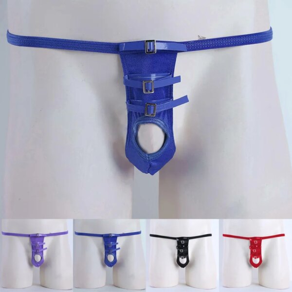 Jockstrap Sexy Strings pour hommes, sous-vêtements gay, string G, Cockring, doux 7.0, lingerie sexuelle, trou pour pénis, bikini slip – Image 6