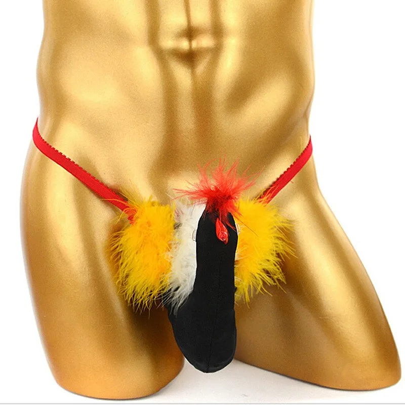 Sous-vêtements créatifs pour hommes, slip sexy, respirant, motif oiseau de dessin animé, string amusant, boîte de nuit, scène, mode, caleçons, vêtements genci, Sissy zones o