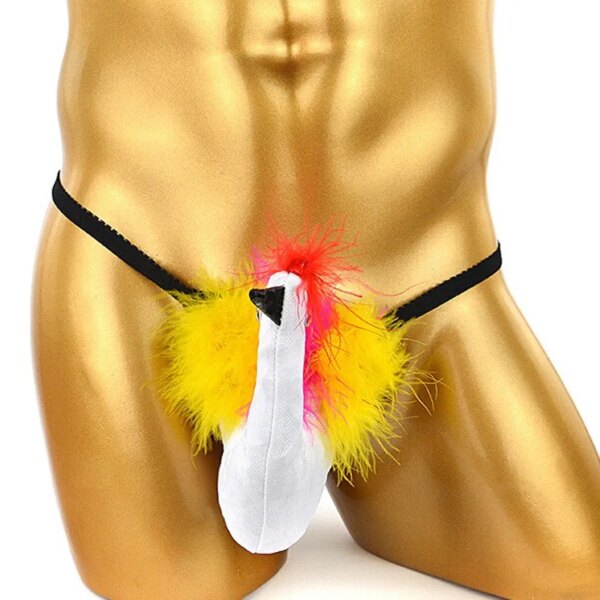 Sous-vêtements créatifs pour hommes, slip sexy, respirant, motif oiseau de dessin animé, string amusant, boîte de nuit, scène, mode, caleçons, vêtements genci, Sissy zones o – Image 2