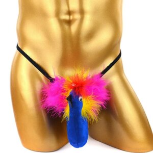 Sous-vêtements créatifs pour hommes, slip sexy, respirant, motif oiseau de dessin animé, string amusant, boîte de nuit, scène, mode, caleçons, vêtements genci, Sissy zones o