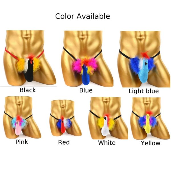Sous-vêtements créatifs pour hommes, slip sexy, respirant, motif oiseau de dessin animé, string amusant, boîte de nuit, scène, mode, caleçons, vêtements genci, Sissy zones o – Image 5