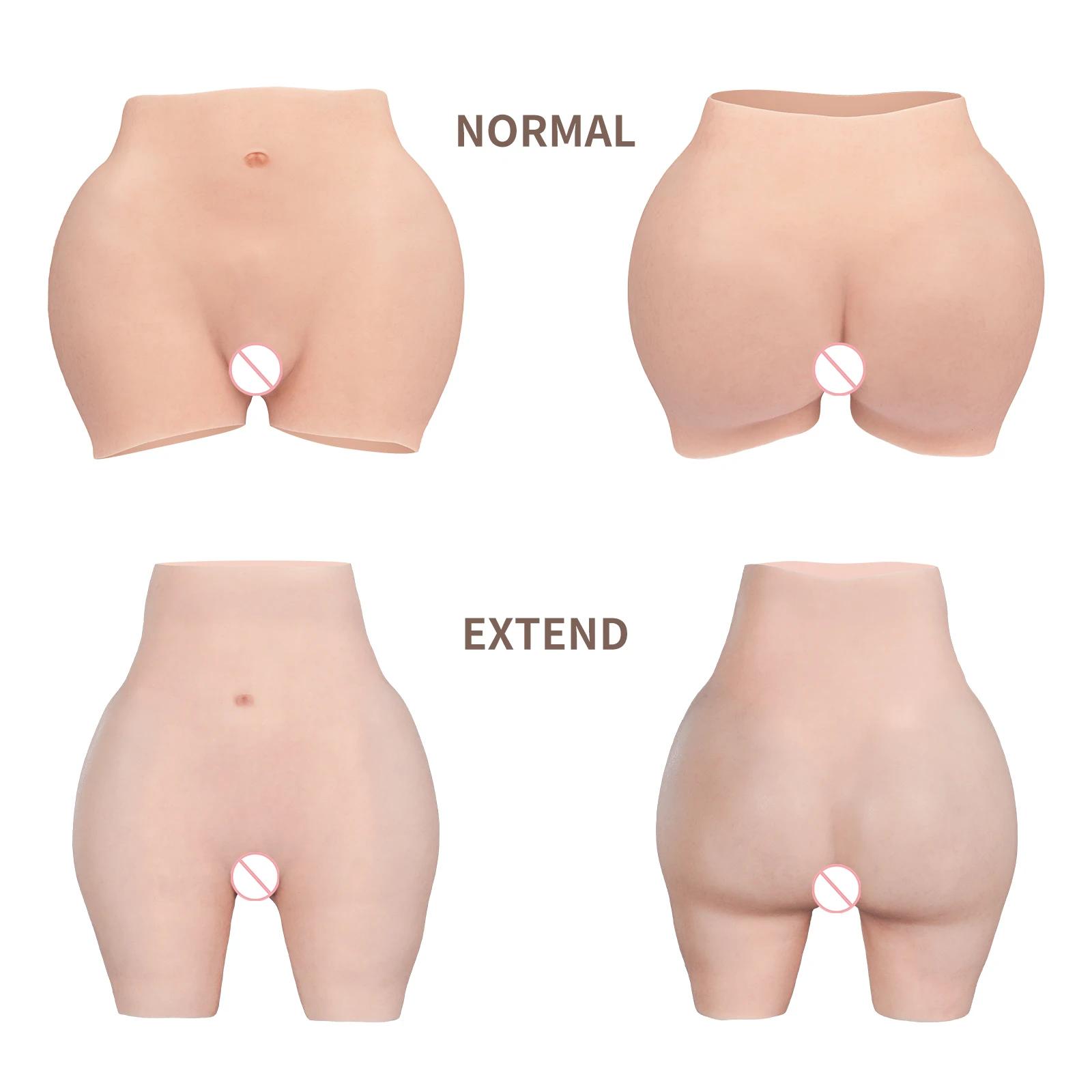 KUMI00-8TH GEN-Culotte vaginale réaliste en silicone sans huile pour homme, sous-vêtement Él, fausses fesses, transgenre
