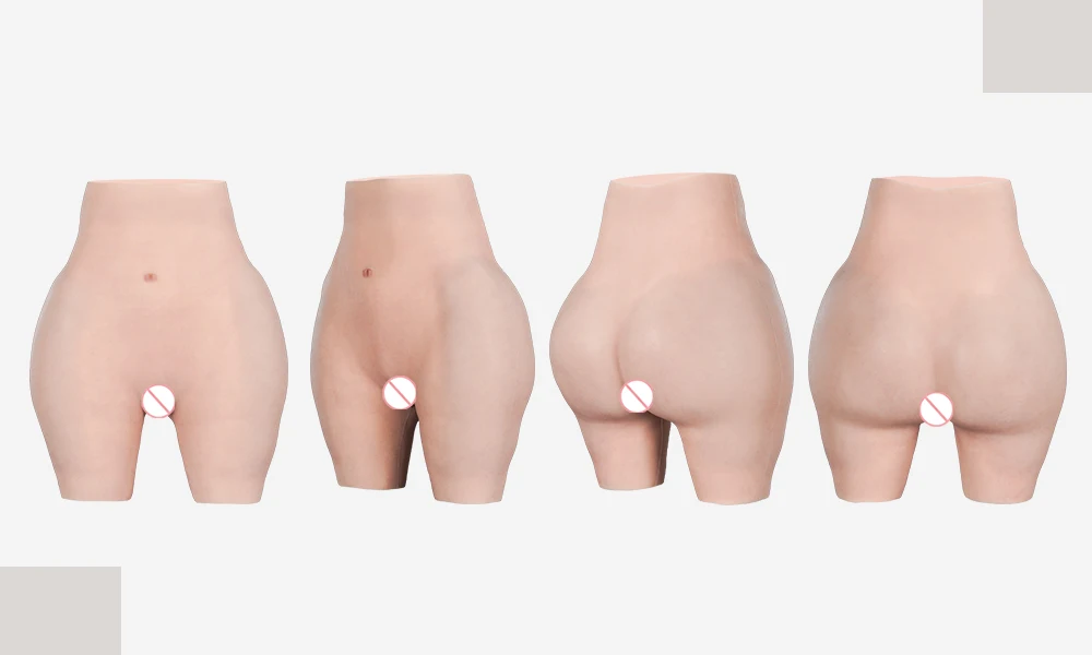 KUMI00-8TH GEN-Culotte vaginale réaliste en silicone sans huile pour homme, sous-vêtement Él, fausses fesses, transgenre