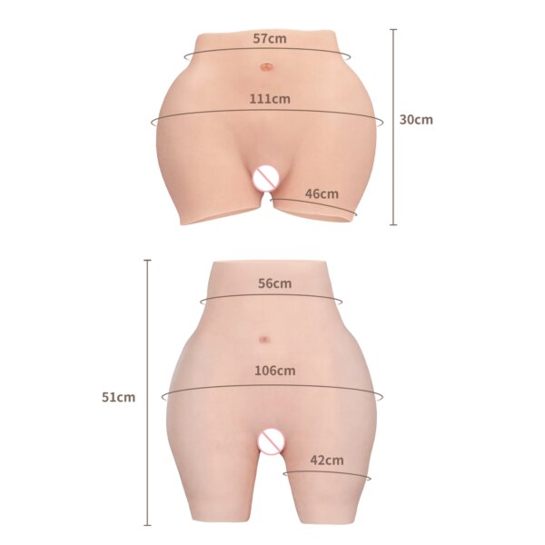 KUMI00-8TH GEN-Culotte vaginale réaliste en silicone sans huile pour homme, sous-vêtement Él, fausses fesses, transgenre – Image 2