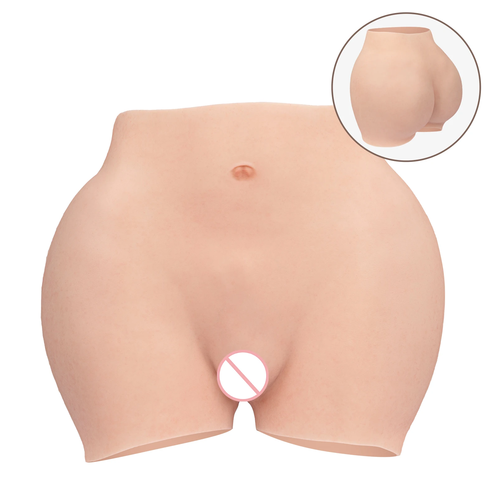 KUMI00-8TH GEN-Culotte vaginale réaliste en silicone sans huile pour homme, sous-vêtement Él, fausses fesses, transgenre