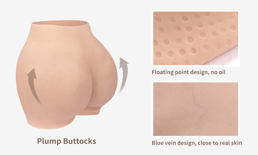 KUMI00-8TH GEN-Culotte vaginale réaliste en silicone sans huile pour homme, sous-vêtement Él, fausses fesses, transgenre