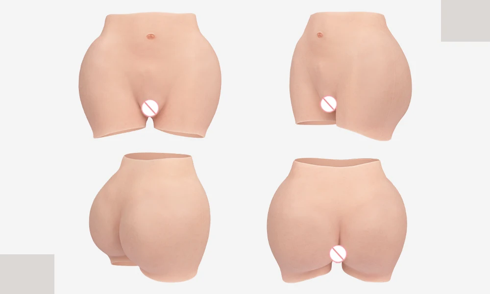KUMI00-8TH GEN-Culotte vaginale réaliste en silicone sans huile pour homme, sous-vêtement Él, fausses fesses, transgenre