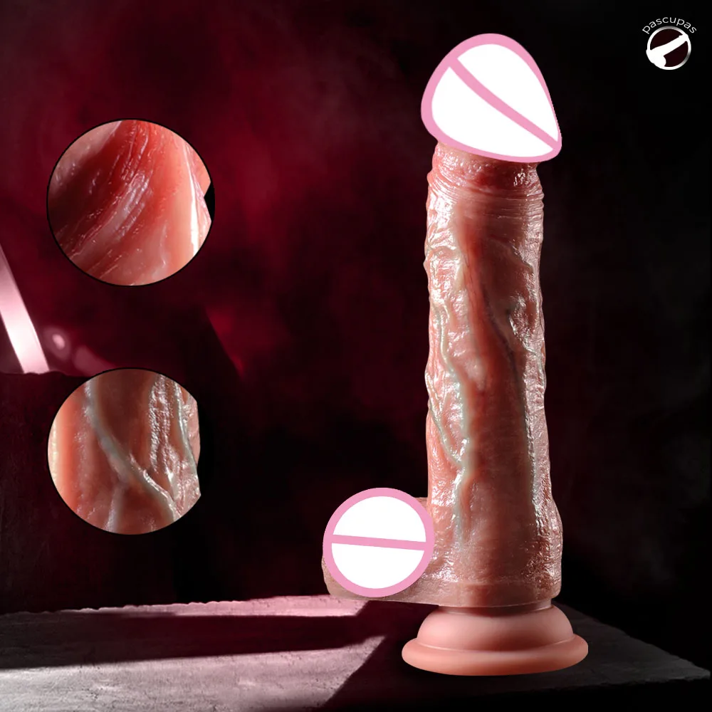 Push Dildo Big Penis Soft DilToys pour femmes, jouets sexuels éducatifs, fausse bite en silicone réaliste, masturbation féminine, ventouse anale