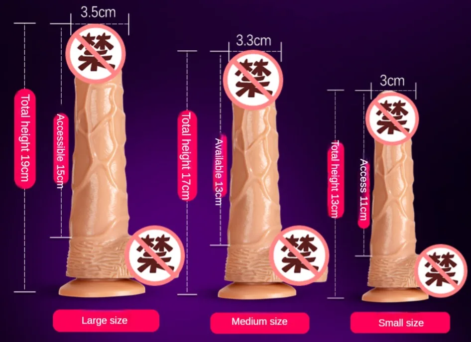 Gode Réaliste avec Ventouse pour Femme, Grand Pénis pour Sexe Anal, Jouet Sexuel Masturbateur pour Adulte, Produit de Masturbation