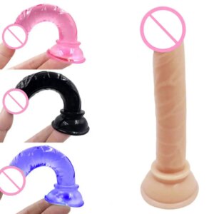 Godemiché en silicone pour femme, masturbateur Anal réaliste, godemiché, vibrateur de pénis, point G, plug anal pour lesbiennes