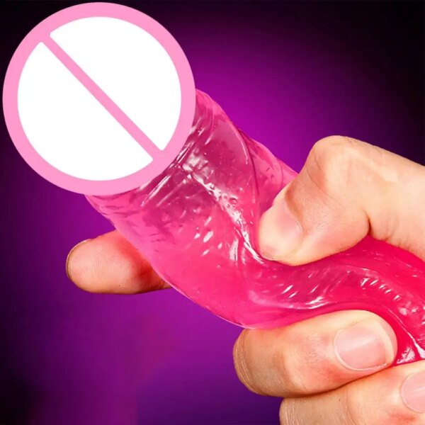 Godemiché en silicone pour femme, masturbateur Anal réaliste, godemiché, vibrateur de pénis, point G, plug anal pour lesbiennes – Image 4