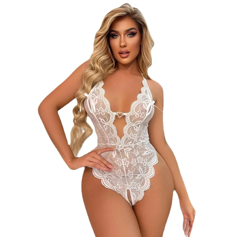 New Sexy Lingerie Open Bra Crotch Less Underwear for Sex Lace Sleepwear Lingerie Babydoll Bodysuit Lenceria Erotic Sexi Costumes