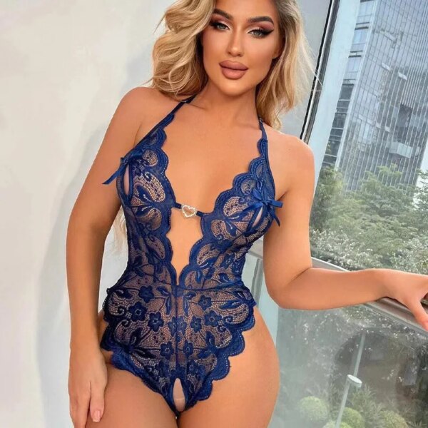 New Sexy Lingerie Open Bra Crotch Less Underwear for Sex Lace Sleepwear Lingerie Babydoll Bodysuit Lenceria Erotic Sexi Costumes – Image 3