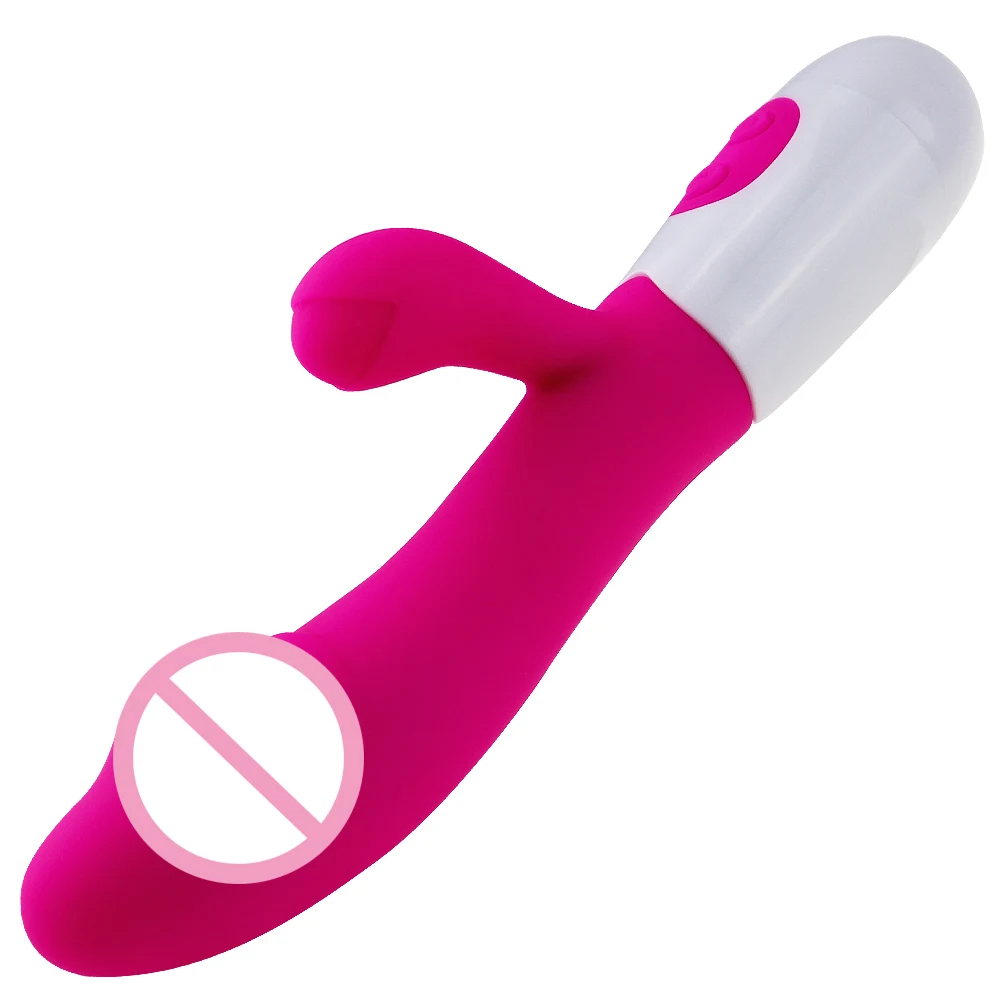 Vibromasseur gode pour femme, vibromasseur point G, stimulateur clitoridien, baguette vibrante, vibromasseurs lapin 10 modes, jouet sexuel adulte pour homme et femme