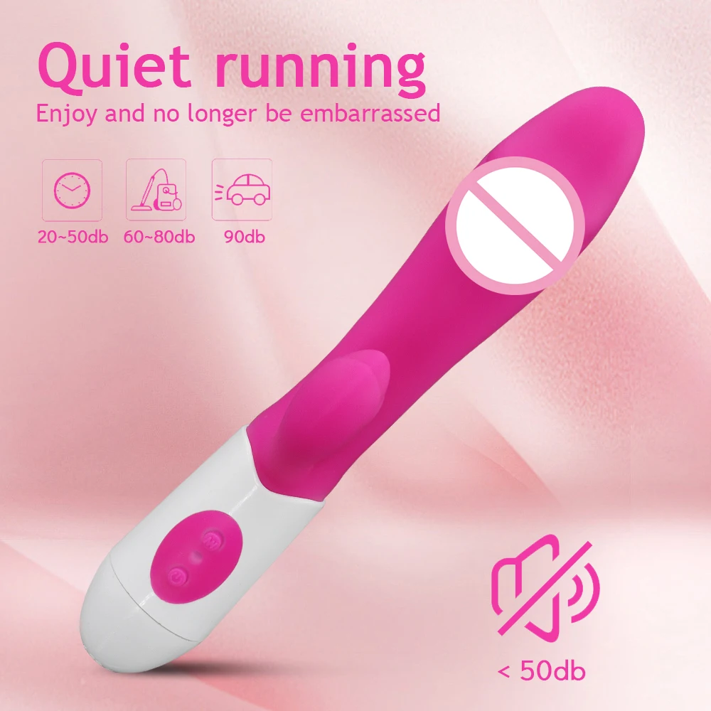 Vibromasseur gode pour femme, vibromasseur point G, stimulateur clitoridien, baguette vibrante, vibromasseurs lapin 10 modes, jouet sexuel adulte pour homme et femme