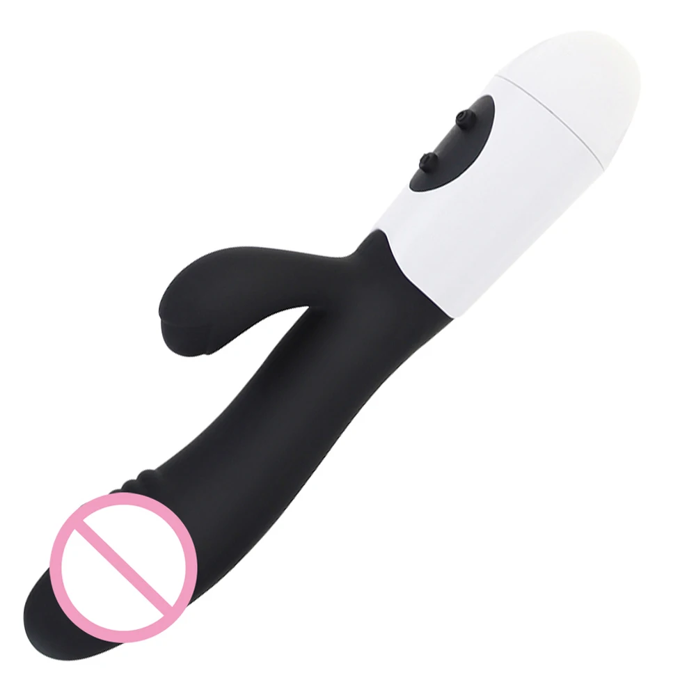 Vibromasseur gode pour femme, vibromasseur point G, stimulateur clitoridien, baguette vibrante, vibromasseurs lapin 10 modes, jouet sexuel adulte pour homme et femme