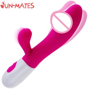 Vibromasseur gode pour femme, vibromasseur point G, stimulateur clitoridien, baguette vibrante, vibromasseurs lapin 10 modes, jouet sexuel adulte pour homme et femme