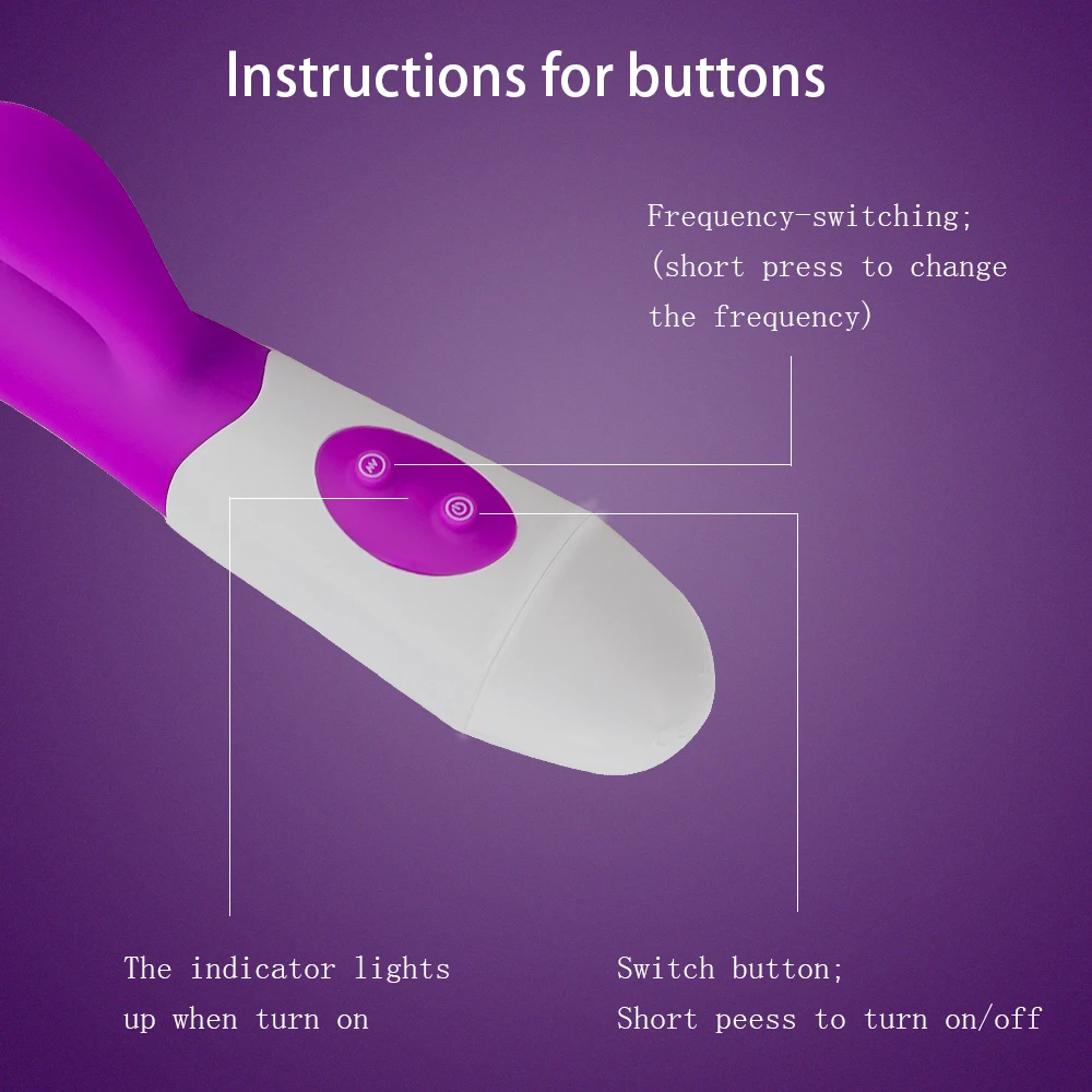 Vibromasseur gode pour femme, vibromasseur point G, stimulateur clitoridien, baguette vibrante, vibromasseurs lapin 10 modes, jouet sexuel adulte pour homme et femme