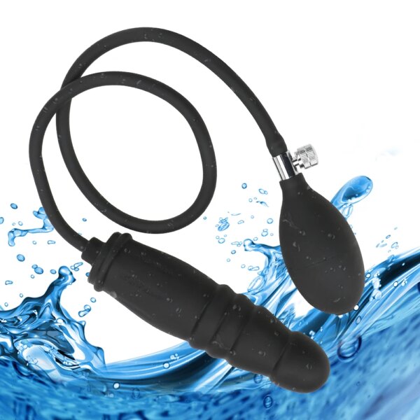 Dilatateur anal vaginal gonflable pour hommes et femmes, plug anal, pénis réaliste, masturbateur féminin, jouet sexuel, jeux pour adultes, ensemble de couple – Image 5