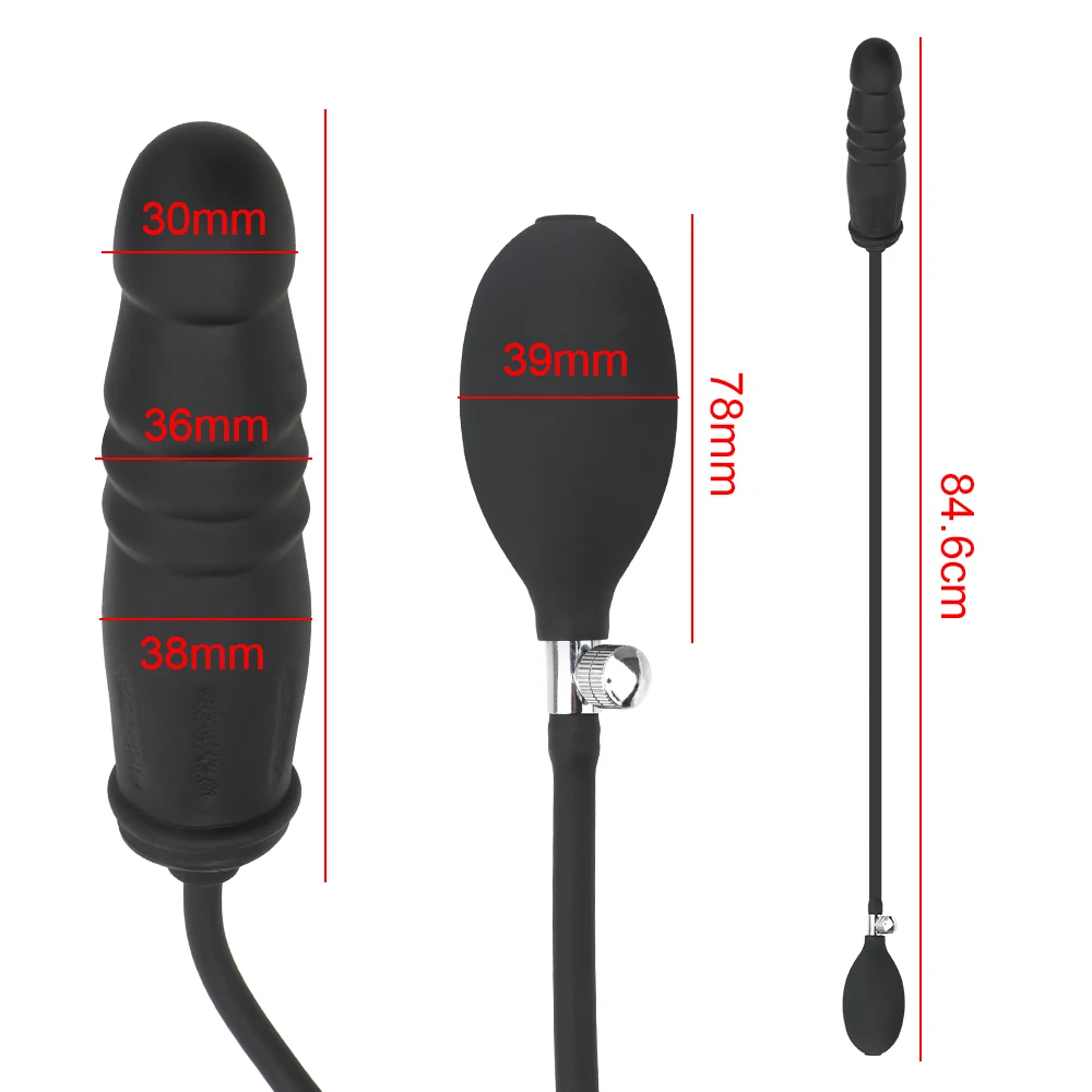 Dilatateur anal vaginal gonflable pour hommes et femmes, plug anal, pénis réaliste, masturbateur féminin, jouet sexuel, jeux pour adultes, ensemble de couple