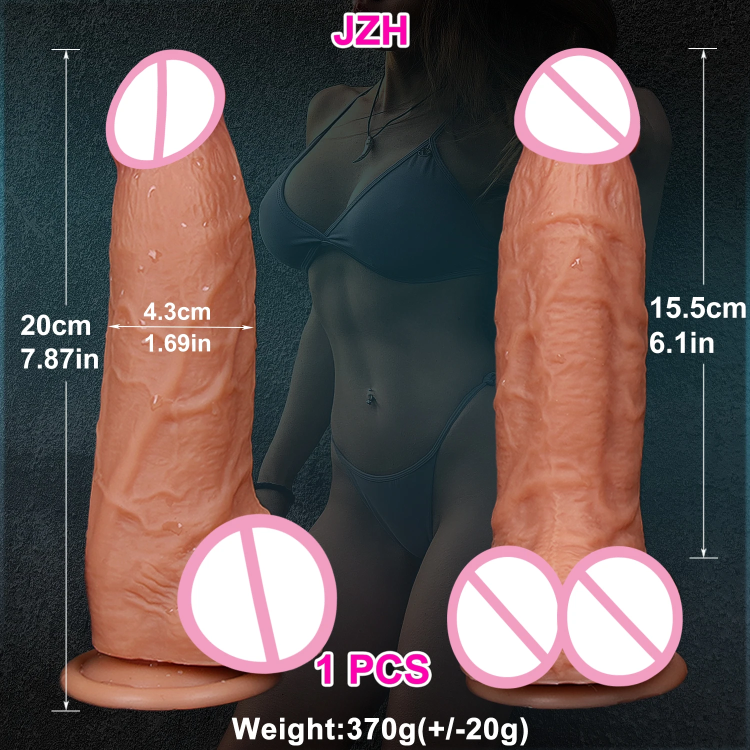Super Réaliste Peau Silicone Gros Gode Vraies Veines Ventouse Sex shop Cock Mâle DoubleRubber Pénis Artificiel Dick Étanche Sex Toys pour Femmes Homme