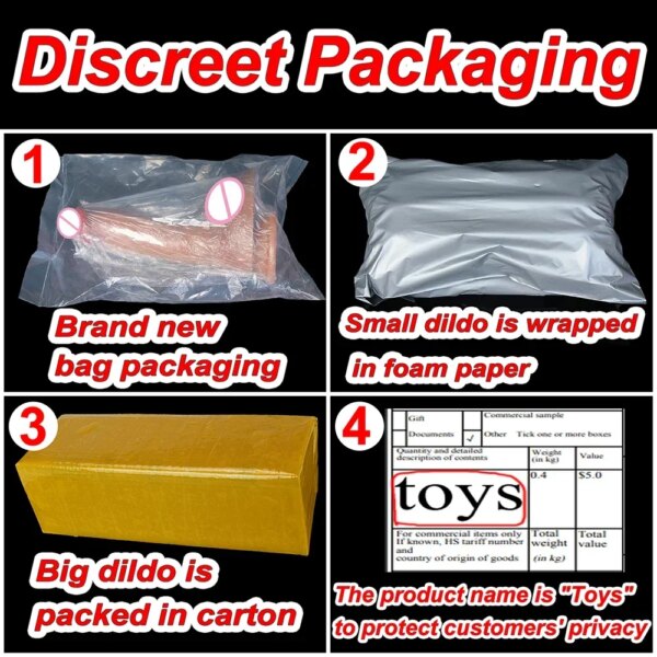 Super Réaliste Peau Silicone Gros Gode Vraies Veines Ventouse Sex shop Cock Mâle DoubleRubber Pénis Artificiel Dick Étanche Sex Toys pour Femmes Homme – Image 6