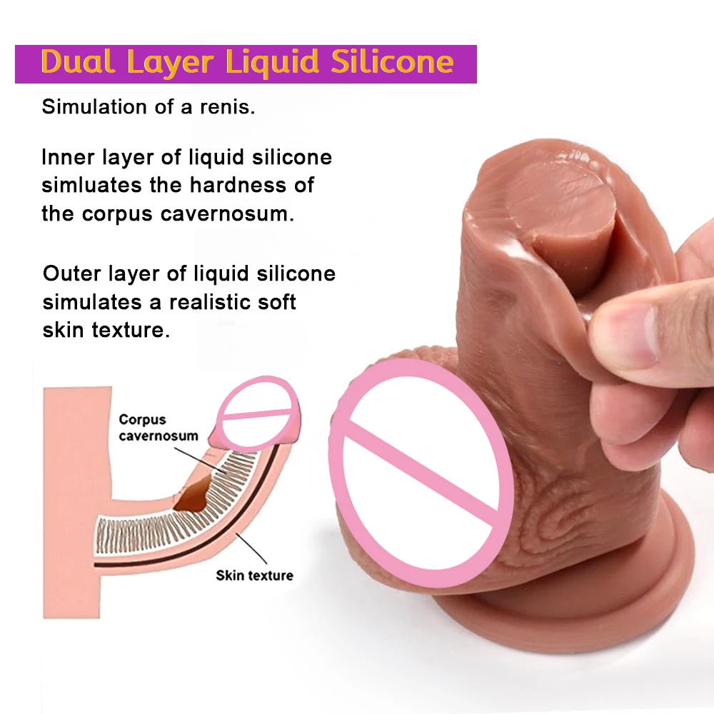 Super Réaliste Peau Silicone Gros Gode Vraies Veines Ventouse Sex shop Cock Mâle DoubleRubber Pénis Artificiel Dick Étanche Sex Toys pour Femmes Homme