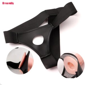 Culotte gode à sangle pour hommes et femmes, pénis creux portable, manches allongées, ceinture SFP, jouets sexuels