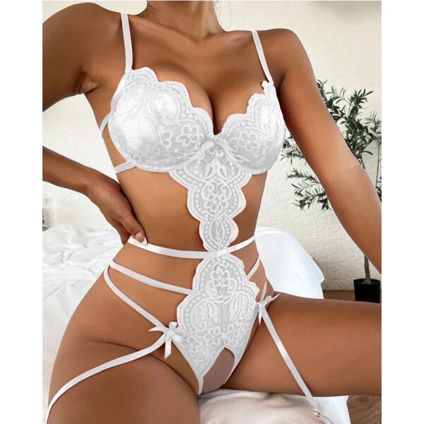 Costume sexy une pièce pour femme, costume de batterie, soutien-gorge ouvert, sous-vêtements sans entrejambe, nounours, vêtements de nuit, poupée sexuelle, 7.0 – Image 5