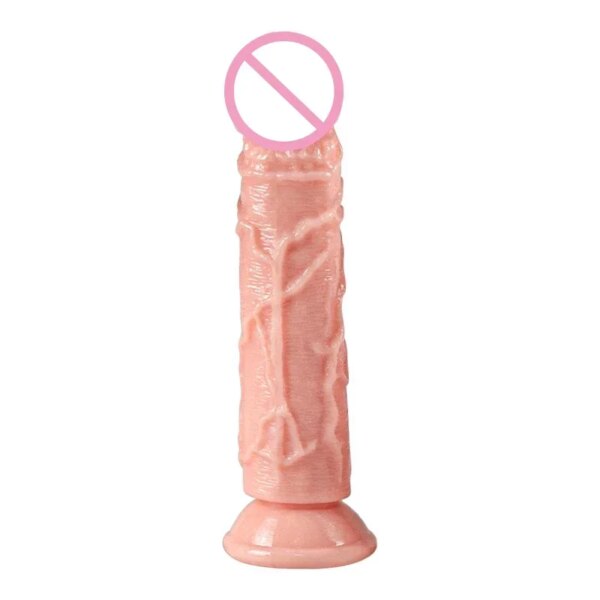 Gode réaliste avec ventouse pour femme, sensation de peau, jouets sexuels, gros pénis, masturbateur féminin, produit sexuel anal – Image 6