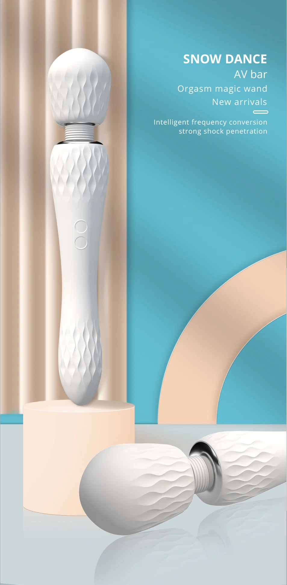 Vibromasseur à double tête pour femme, jouets sexy, masseur AV Magic Wand, gros vibromasseur, jouets sexuels orgasmiques pour adultes de 18 ans et plus