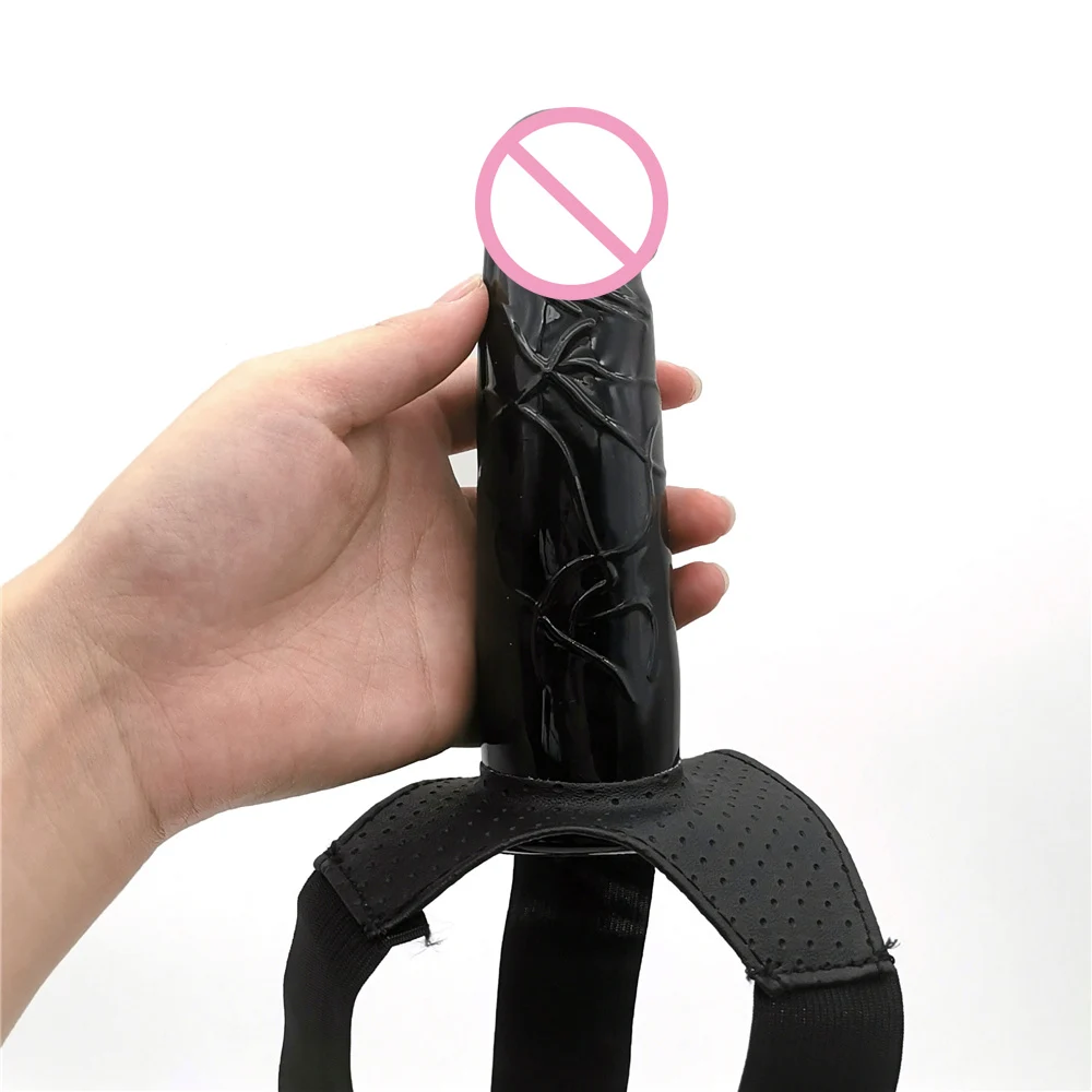 Culotte gode à sangle pour hommes et femmes, pénis creux portable, manches allongées, ceinture SFP, jouets sexuels pour gay